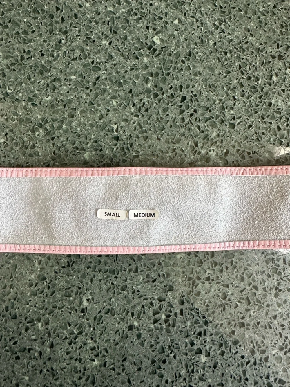 80s 90s Vintage Women's Pink Leather Belt with Pink Flower Buckle